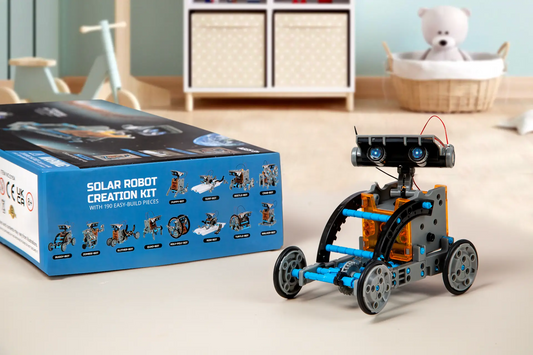 ChakaToys 13-in-1 STEM Solar Robot Kit - Solar Powered Educational DIY Toy